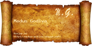 Medus Godiva névjegykártya